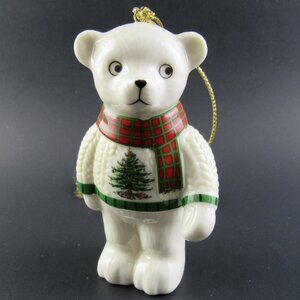 SPODE PORCELAIN TEDDY BEAR ORNAMENT (E56)
